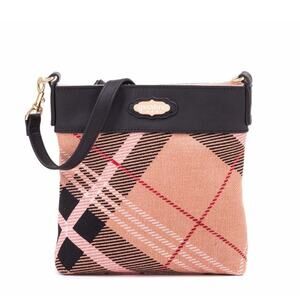 Spartina 449 Plaid Crossbody Bag - Black and Tan